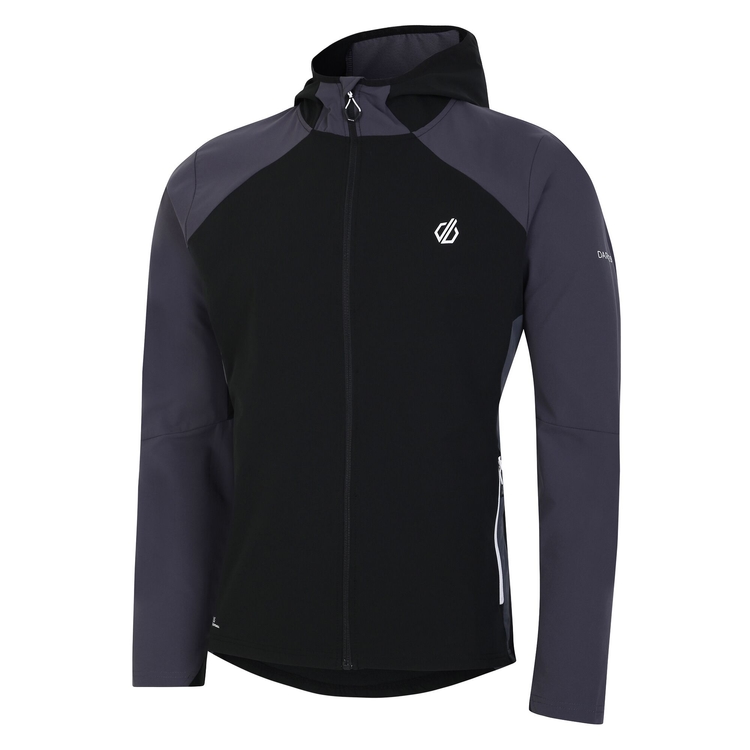Men s Lattitudinal II Softshell Jacket Black Ebony Grey