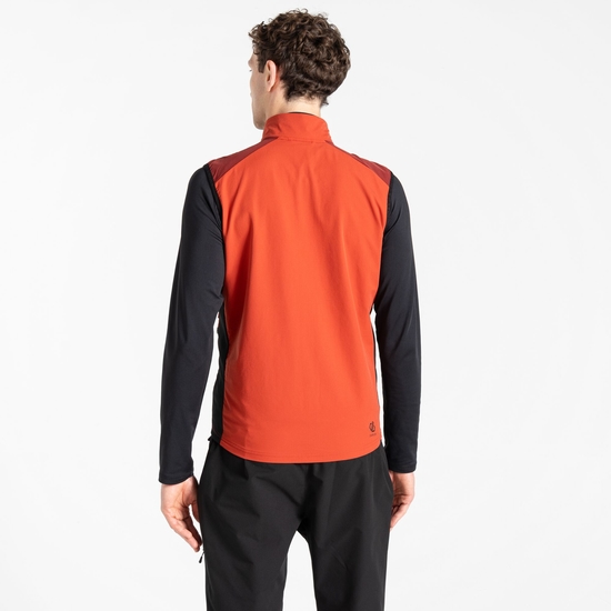 Men's Lattitudinal II Vest Tuscan Red Black