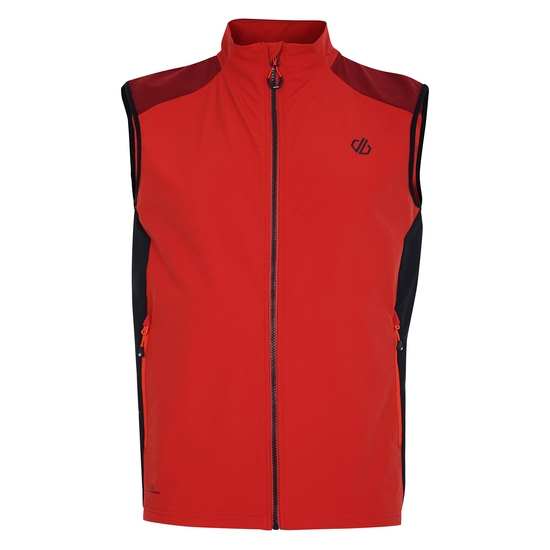 Men's Lattitudinal II Vest Tuscan Red Black