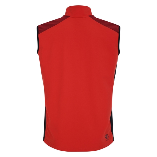 Men's Lattitudinal II Vest Tuscan Red Black