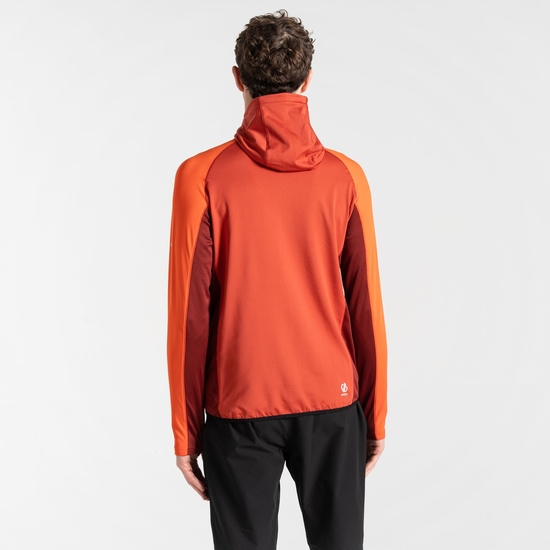 Men's Assimlilate II Core Stretch Midlayer Cinnamon Syrah Red