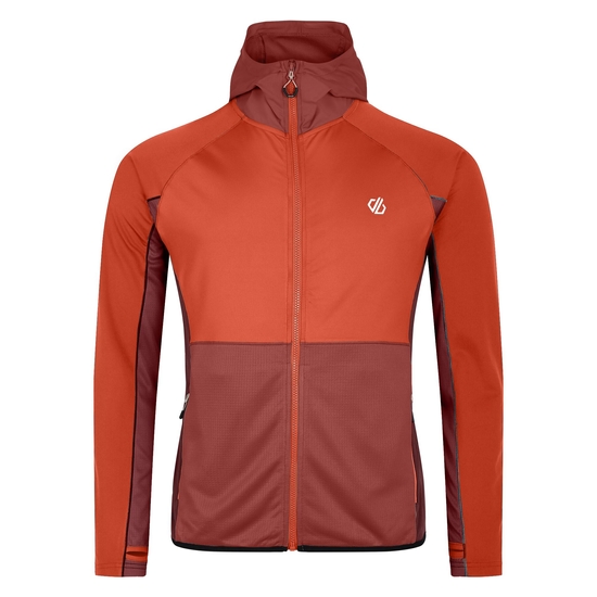 Men's Assimlilate II Core Stretch Midlayer Cinnamon Syrah Red