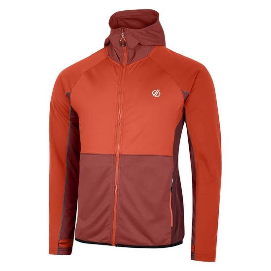 Men's Assimlilate II Core Stretch Midlayer Cinnamon Syrah Red