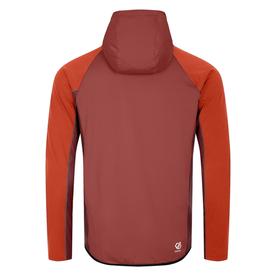 Men's Assimlilate II Core Stretch Midlayer Cinnamon Syrah Red