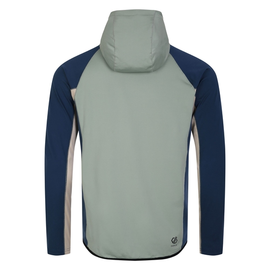 Men's Assimlilate II Core Stretch Midlayer Green Moonlight Denim