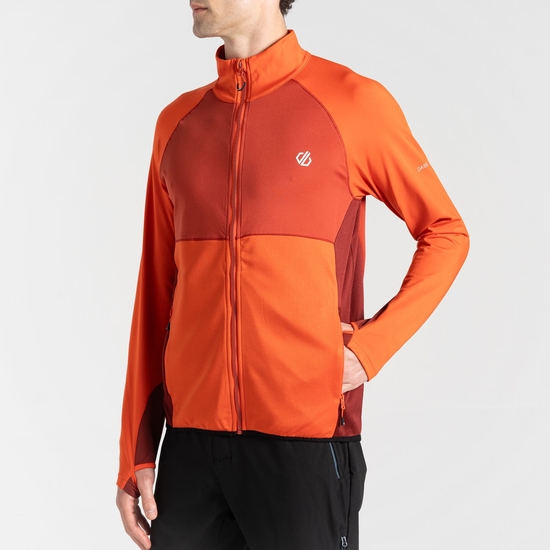 Men's Substratum II Core Stretch Midlayer Cinnamon Tuscan Red