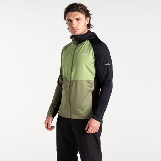 Men's Assimilate II Core Stretch Midlayer Olivine Green Black