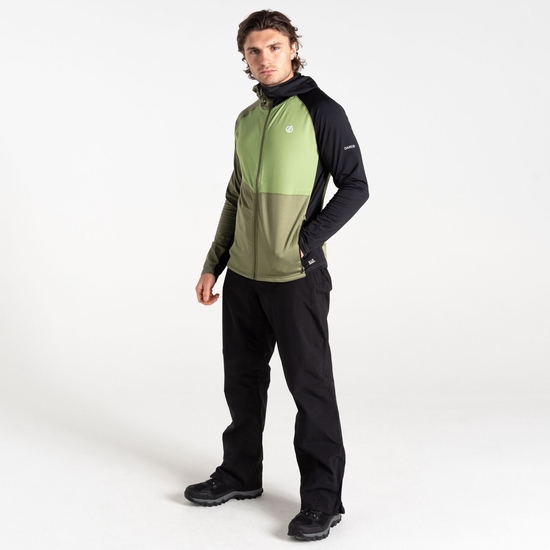 Men's Assimilate II Core Stretch Midlayer Olivine Green Black
