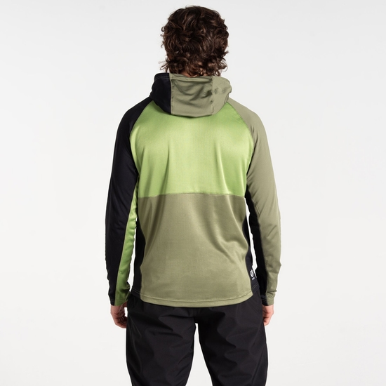 Men's Assimilate II Core Stretch Midlayer Olivine Green Black