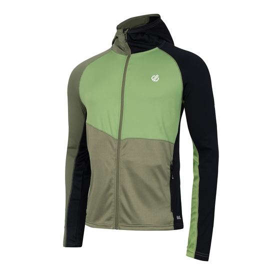 Men's Assimilate II Core Stretch Midlayer Olivine Green Black
