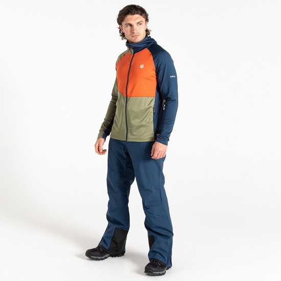 Men's Assimilate II Core Stretch Midlayer Moonlight Denim Orange
