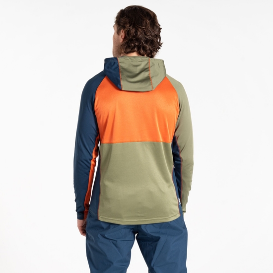 Men's Assimilate II Core Stretch Midlayer Moonlight Denim Orange