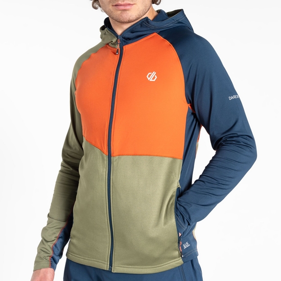 Men's Assimilate II Core Stretch Midlayer Moonlight Denim Orange