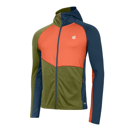 Men's Assimilate II Core Stretch Midlayer Moonlight Denim Orange