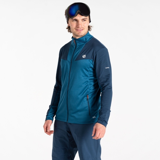Men's Substratum II Core Stretch Midlayer Kingfisher Blue Navy