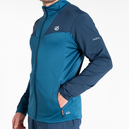 Men's Substratum II Core Stretch Midlayer Kingfisher Blue Navy