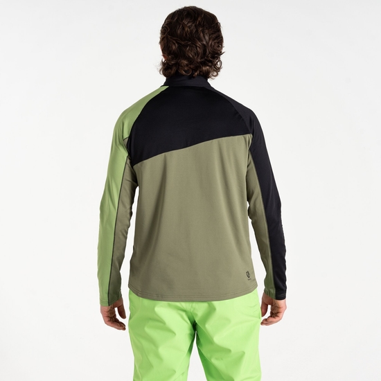 Men's Dignify III Core Stretch Midlayer Olivine Green Black