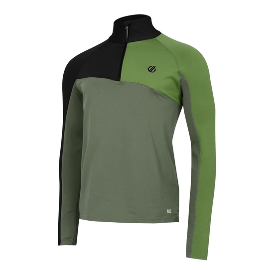Men's Dignify III Core Stretch Midlayer Olivine Green Black