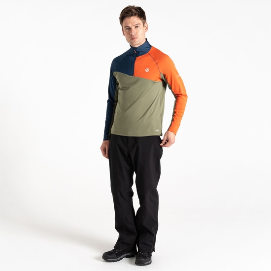 Herren Dignify III Core-Stretch-Midlayer Dunkelblau & Grün