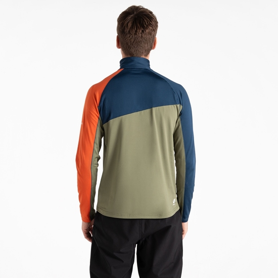 Herren Dignify III Core-Stretch-Midlayer Dunkelblau & Grün