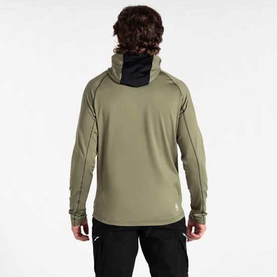 Herren Touring II Core-Stretch-Midlayer Olivgrün & Schwarz
