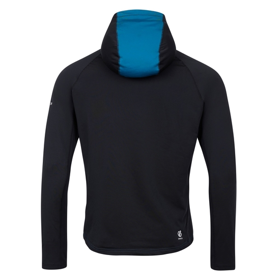 Herren Touring II Core-Stretch-Midlayer Stahlblau & Schwarz