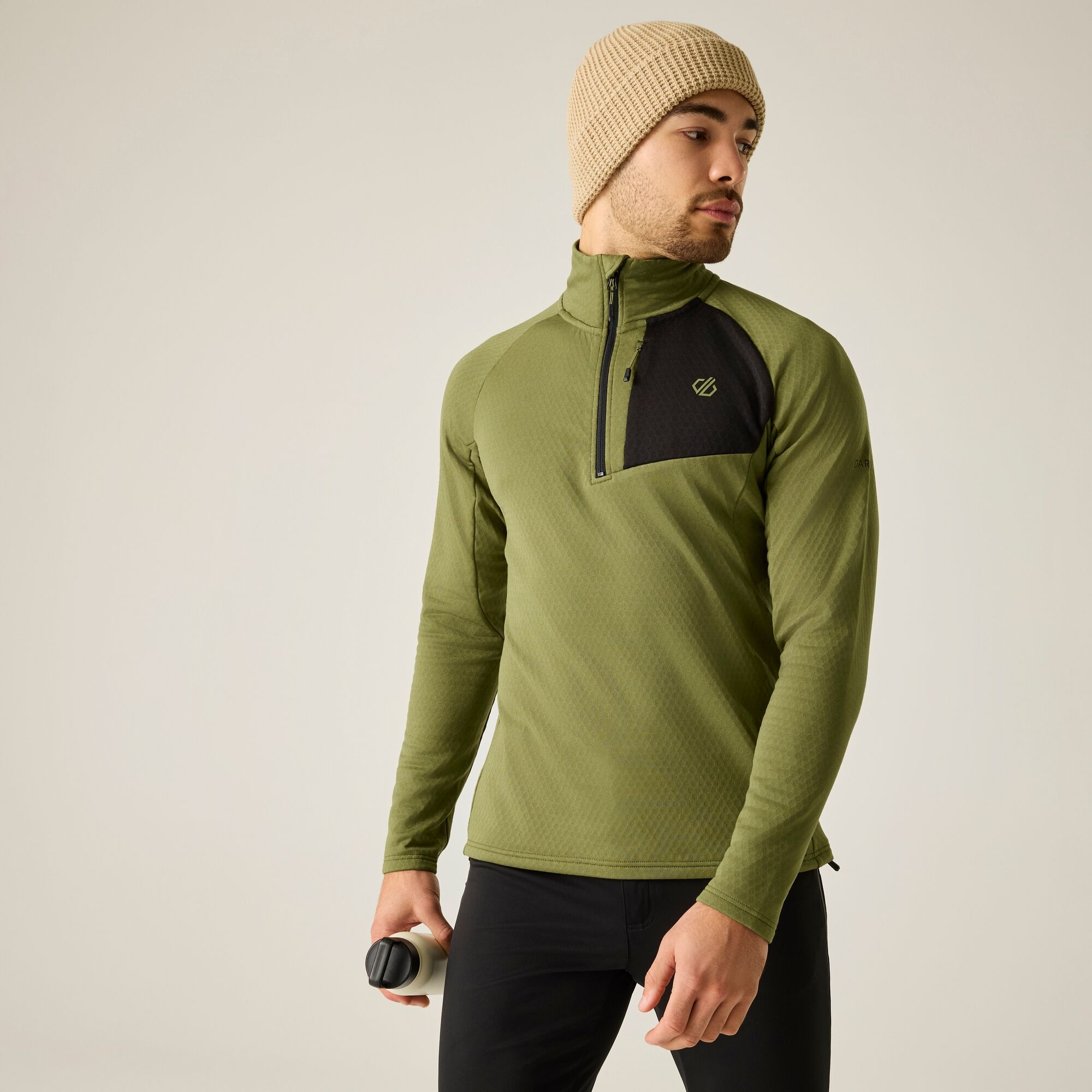 Dare 2B Men's Green Venture Overhead Stretch Midlayer Size: L