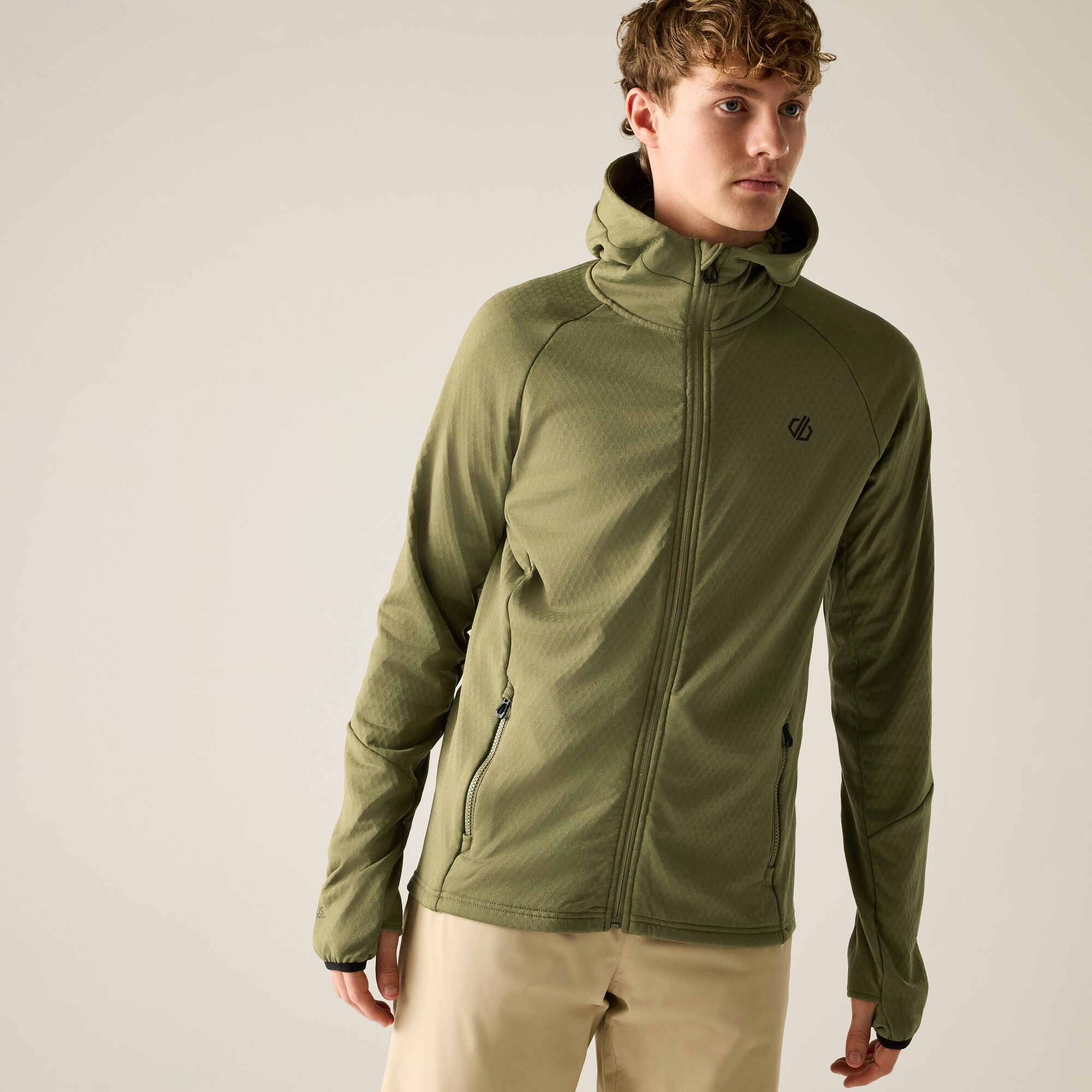 Dare 2B Men's Green Venture Hooded Stretch Midlayer Size: L