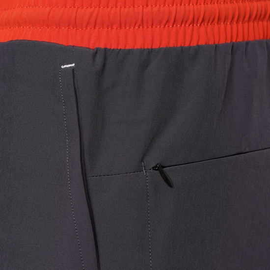 Men's Cascade Lightweight Shorts Ebony Grey Trail Blaze Red