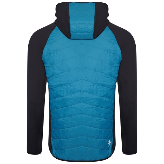 Men's Mountaineer Wool Hybrid Jacket Black Fjord Blue