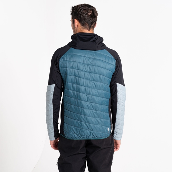 Men's Gendarme Wool Padded Hybrid Jacket Slate Grey