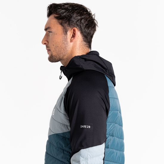 Men's Gendarme Wool Padded Hybrid Jacket Slate Grey