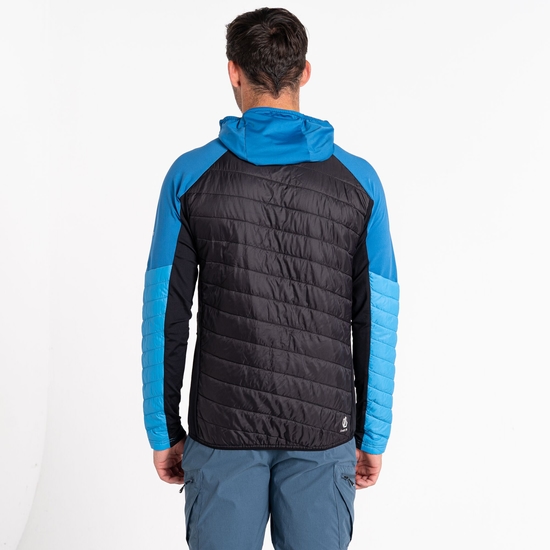 Veste hybride rembourrée en laine Homme Gendarme Bleu