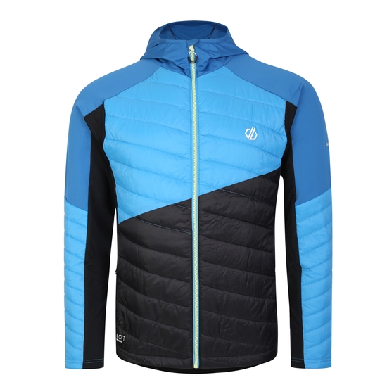 Veste hybride rembourrée en laine Homme Gendarme Bleu