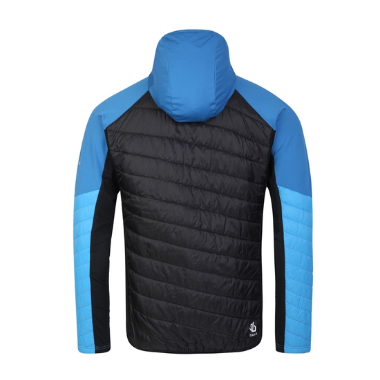 Veste hybride rembourrée en laine Homme Gendarme Bleu