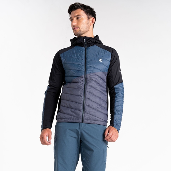 Men's Gendarme Wool Padded Hybrid Jacket Orion Grey Black