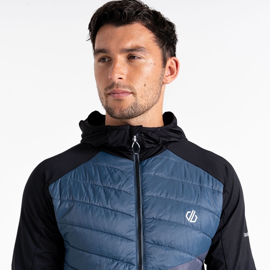 Men's Gendarme Wool Padded Hybrid Jacket Orion Grey Black
