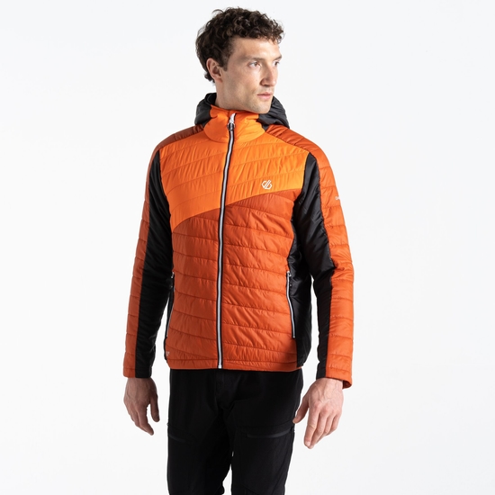 Herren Touring wattierte Jacke Orange