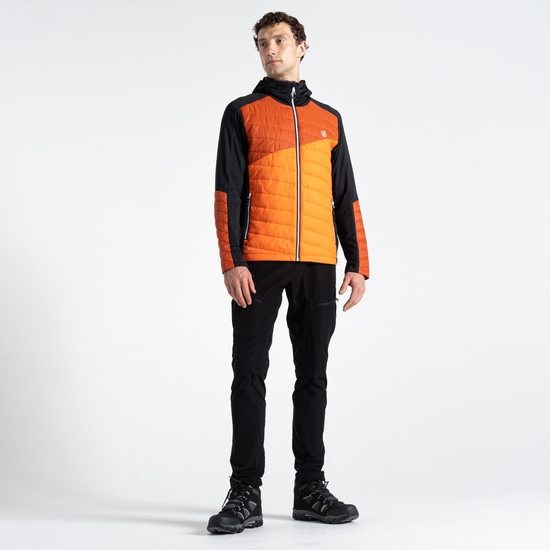 Men's Touring Hybrid Jacket Puffins Orange Brown