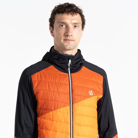 Men's Touring Hybrid Jacket Puffins Orange Brown