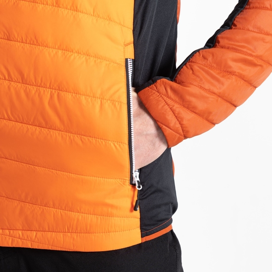 Men's Touring Hybrid Jacket Puffins Orange Brown