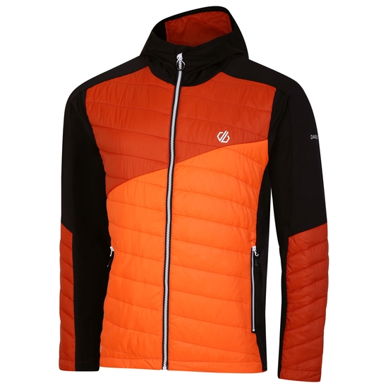 Men's Touring Hybrid Jacket Puffins Orange Brown
