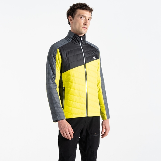 Herren Descending Jacke Gelb