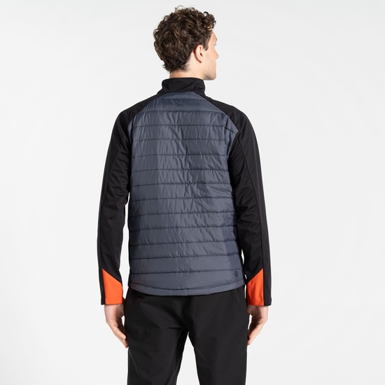 Men's Mountaineer Hybrid Jacket Black Ebony Grey
