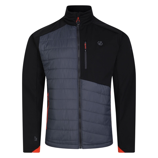 Men's Mountaineer Hybrid Jacket Black Ebony Grey