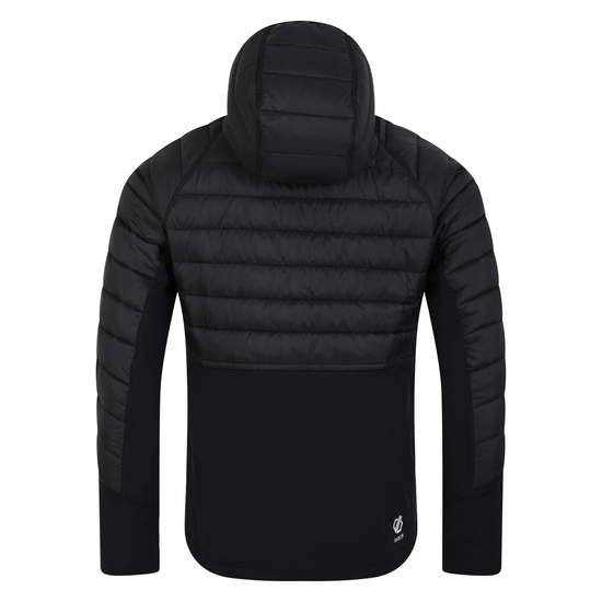 Herren Descending Hybridjacke Schwarz