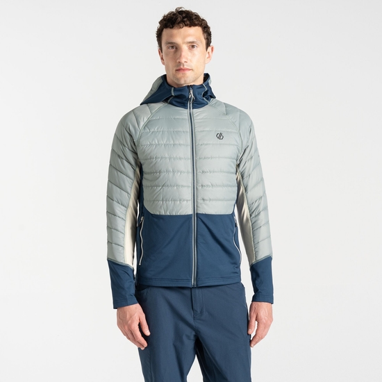 Men's Descending Hybrid Jacket Green Moonlight Denim