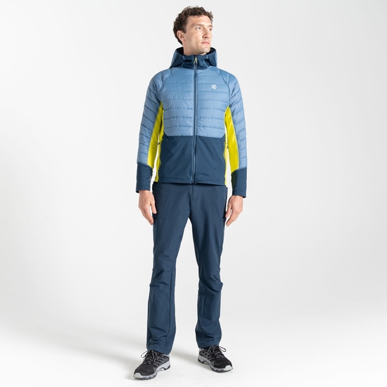 Herren Descending Hybridjacke Blau