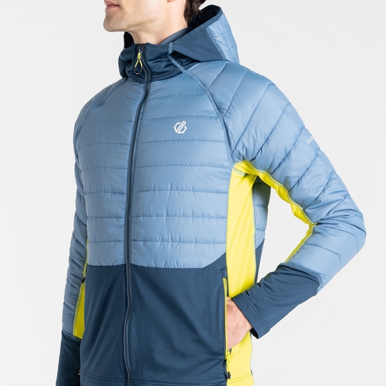 Herren Descending Hybridjacke Blau