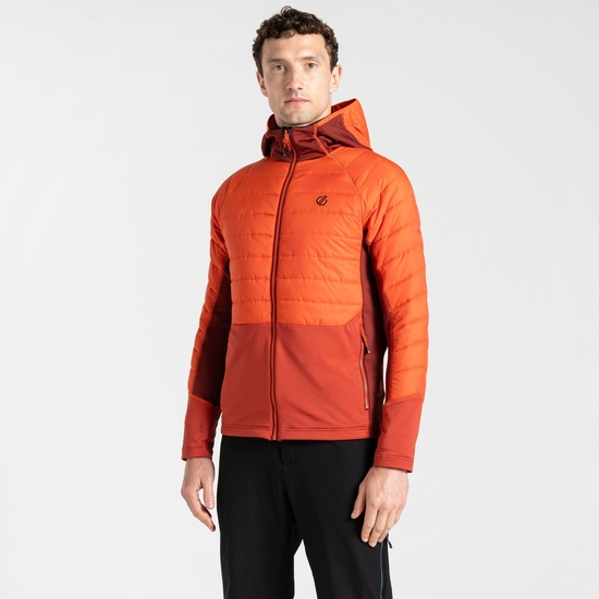 Herren Descending Hybridjacke Rot